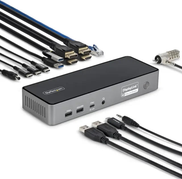 Startech Docking Station 3 Monitores HDMI/DP