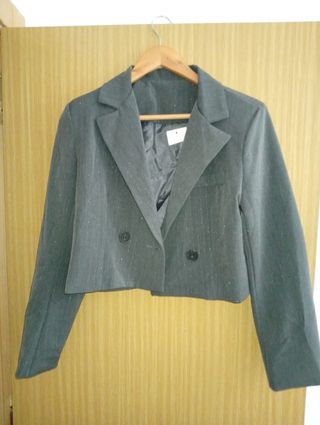 Americana Italiana Mujer Gris