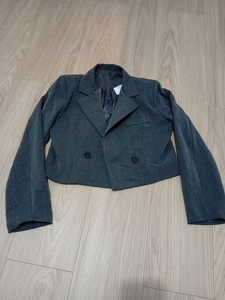 Americana Italiana Mujer Gris