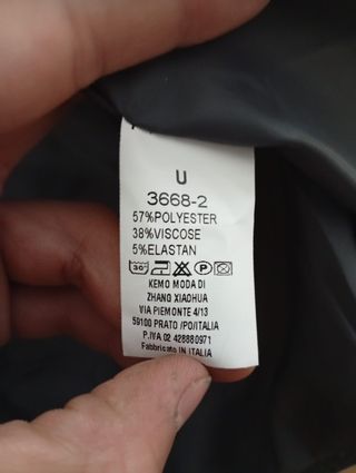 Americana Italiana Mujer Gris