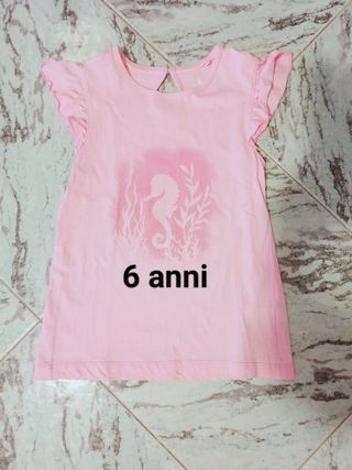 Maglietta bambina 6 anni