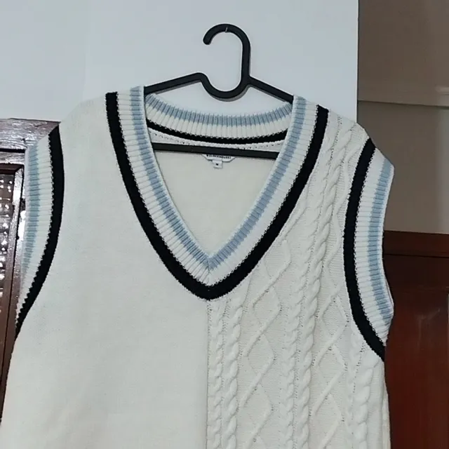 Chaleco de punto oversize mujer