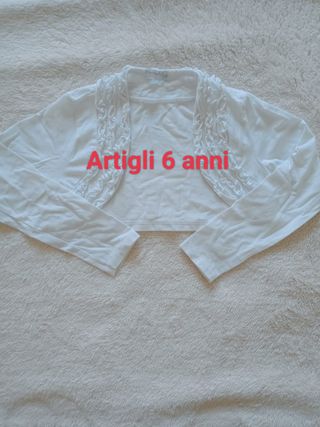 Cardigan bianco Artigli 6 anni