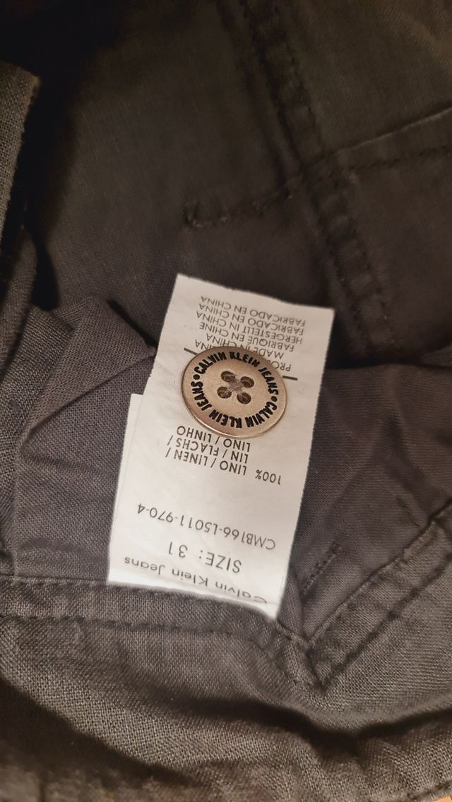 Pantalón Calvin Klein Gris Talla 31