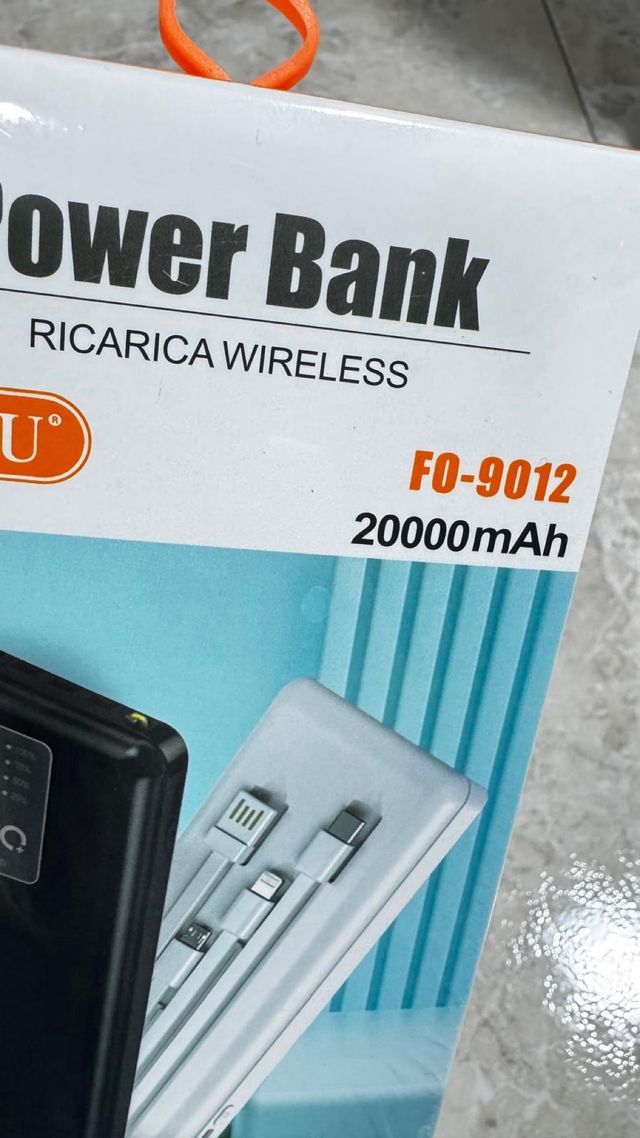 Power Bank FOYU 20000 mAh , colore Bianco 