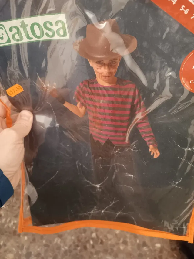 Disfraz Freddy Krueger Talla 10-12