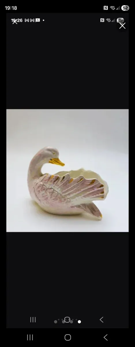 Bassano Italia Pato Cerámica Dorado