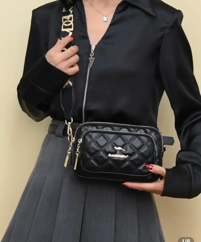 Bolso bandolera acolchado mujer