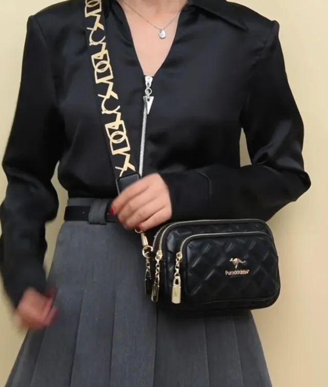 Bolso bandolera acolchado mujer