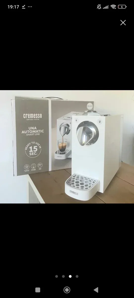 Cafetera Cremesso UNA Automática Blanca