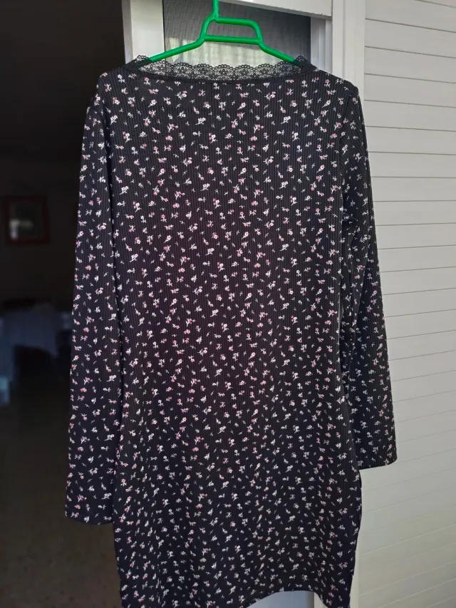 Vestido corto estampado floral H&M