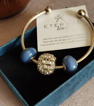 Bellissimo bracciale donna con charms e Swarovski