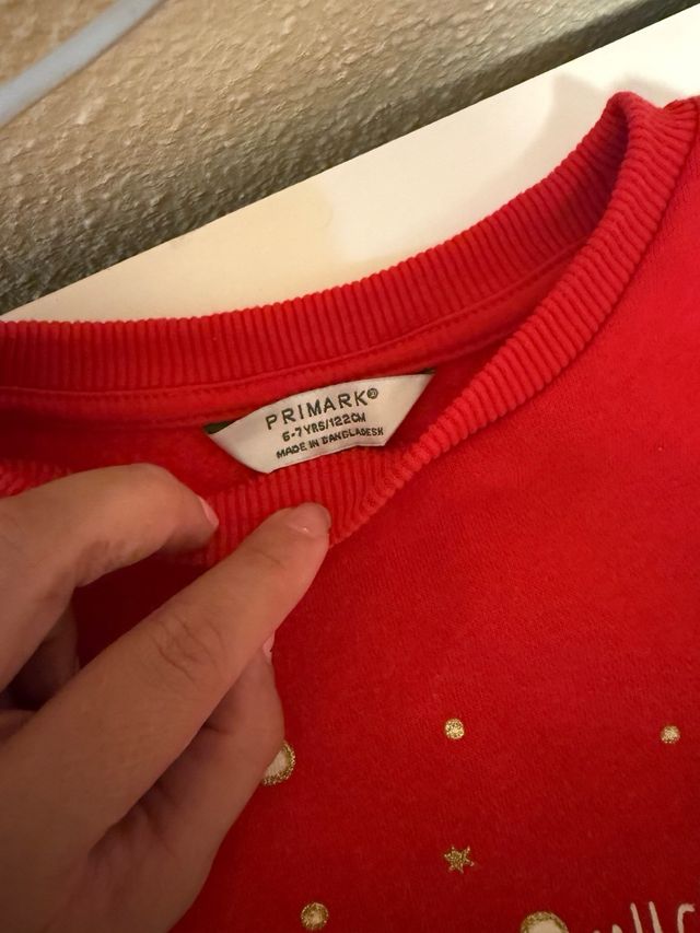 Sudadera roja pingüinos Navidad nueva