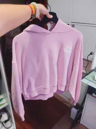 Sudadera rosa pastel New Yorker