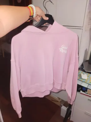 Sudadera rosa pastel New Yorker