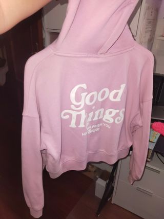 Sudadera rosa pastel New Yorker