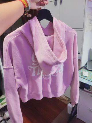 Sudadera rosa pastel New Yorker