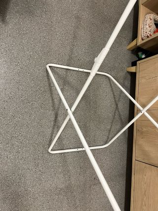 Tendedero Plegable Blanco de metal.