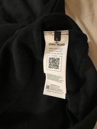 Sudadera Stone Island Negra Talla L