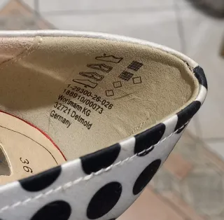 Tamaris Scarpe Aperte Raso Pois Fiocco Rosso