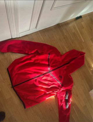Sudadera tech Roja Cremallera