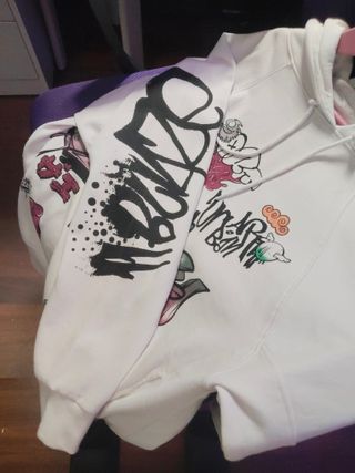 Sudadera Inside Graffiti Moderna Blanca