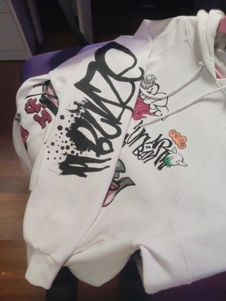 Sudadera Inside Graffiti Moderna Blanca