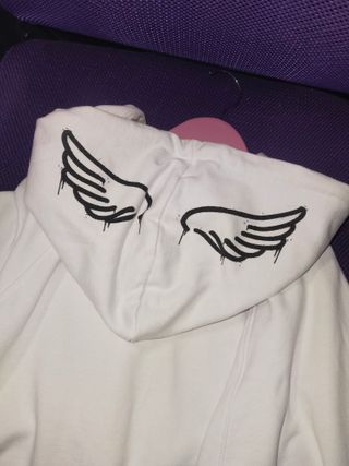 Sudadera Inside Graffiti Moderna Blanca