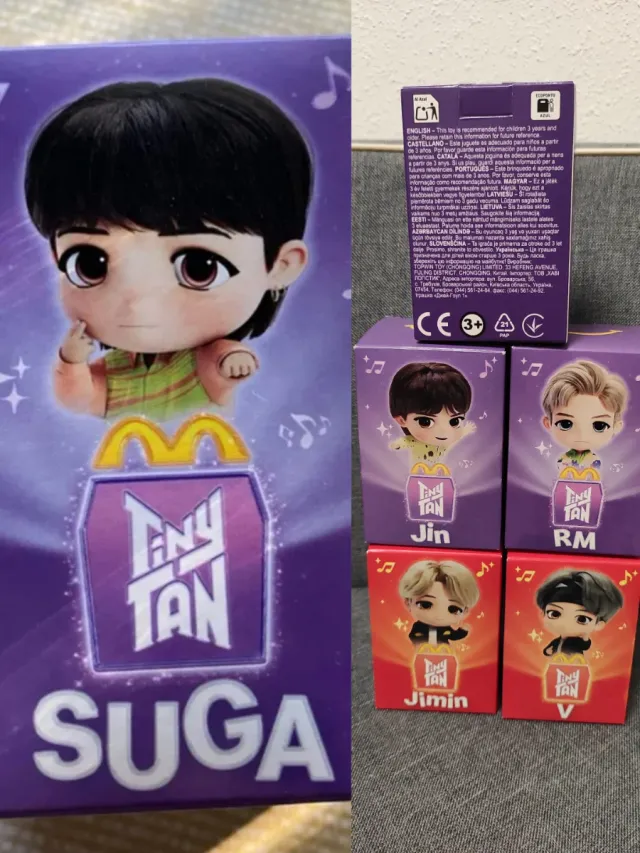 Lote 4 BTS Tiny Tan McDonald's