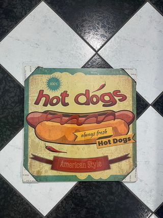 Targa Hot Dogs American Style in metallo