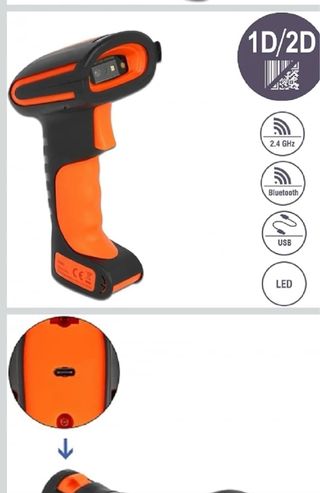 Lector Códigos DeLOCK 1D/2D Bluetooth/USB