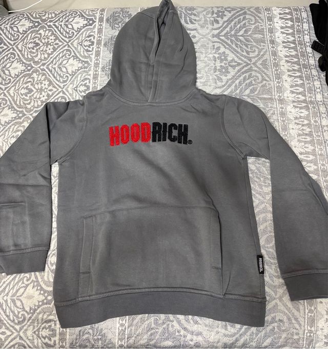 Sudadera Hoodrich niño gris 147-158 cm talla L