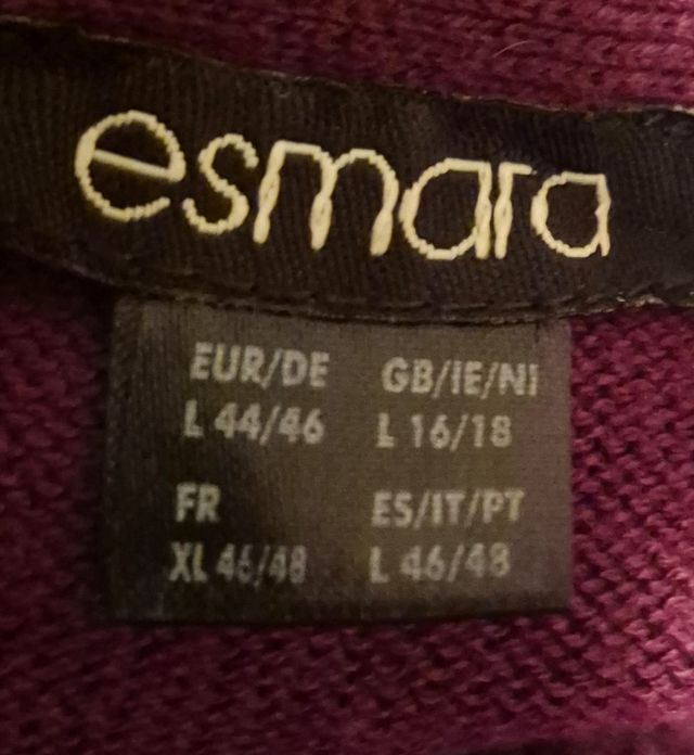 Vestido de punto granate