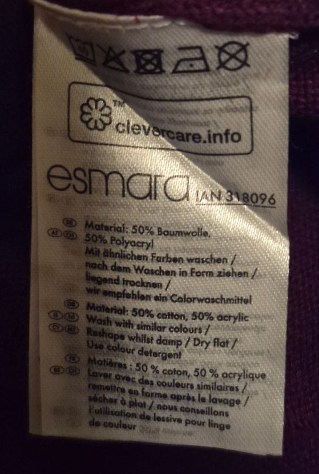 Vestido de punto granate