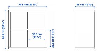 Estantería Kallax Ikea Negra