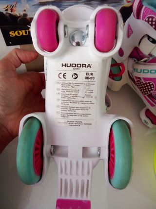 Patines Hudora Talla 30-33 con protectores