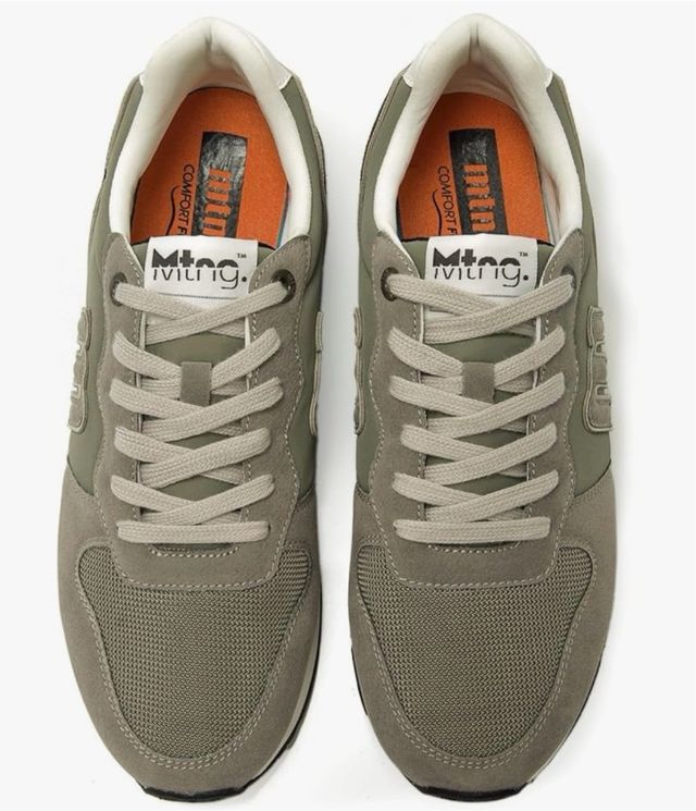 Zapatillas Mustang Hombre Gris/Verde