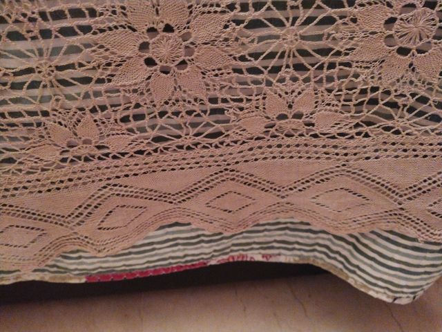 Colcha ganchillo beige