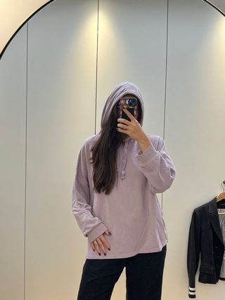 Sudadera Lila Pull&Bear Talla L