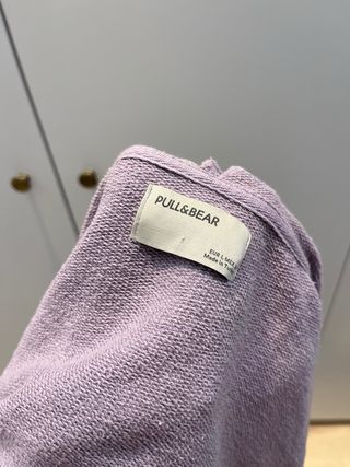 Sudadera Lila Pull&Bear Talla L
