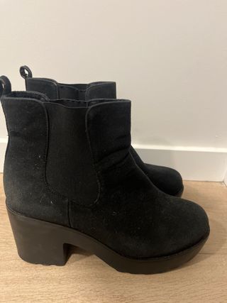 Botas negras tacón plataforma