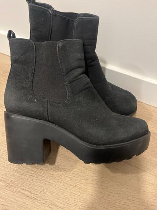 Botas negras tacón plataforma