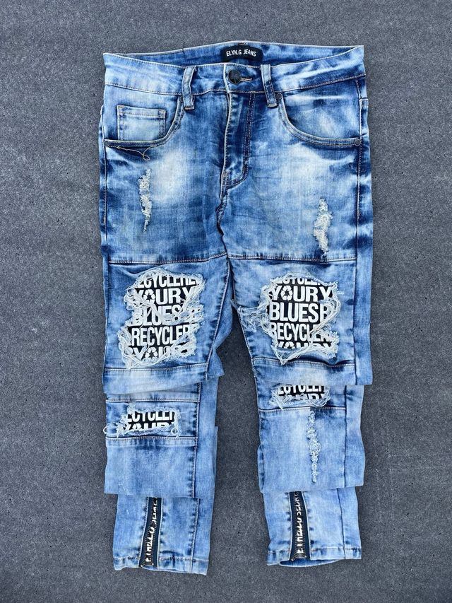 Vaqueros Elving Jeans rotos y estampados