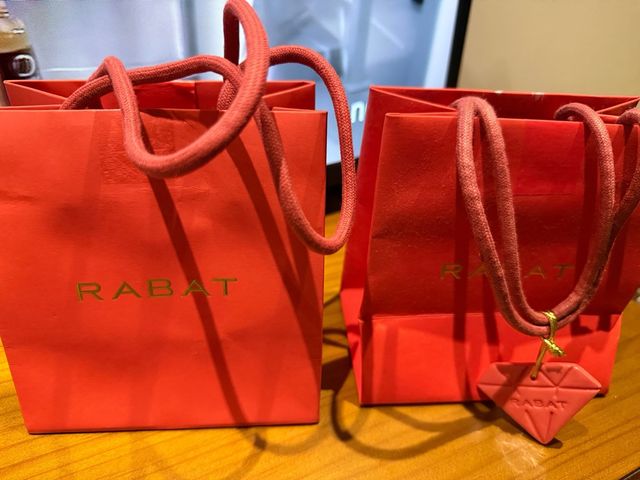 Bolsas Rabat Rojas y Doradas