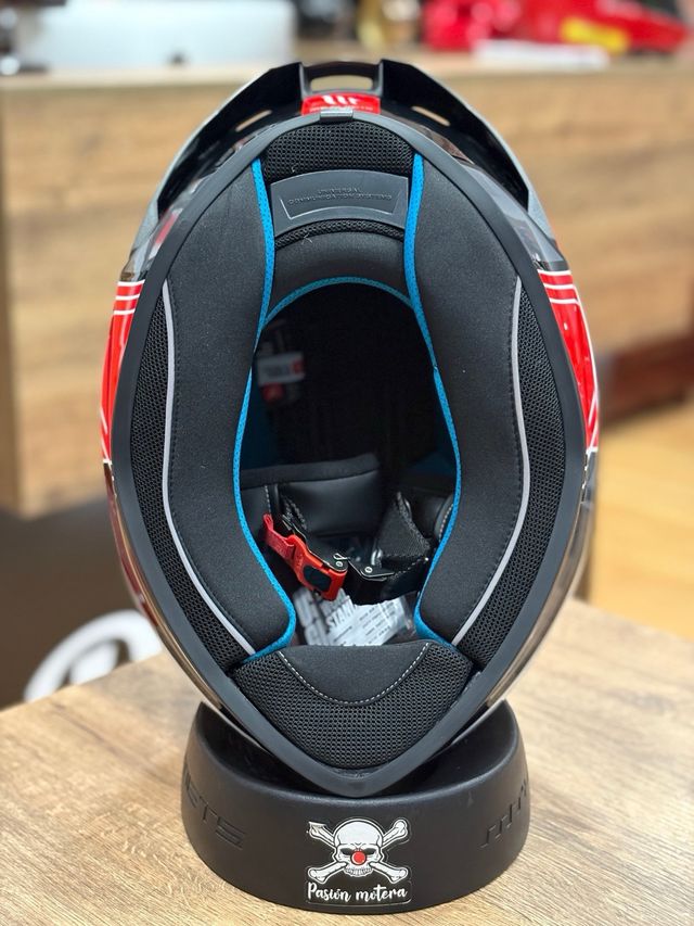Casco MT Stinger 2 Tron Negro/Rojo