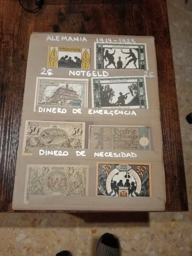 98 Billetes Notgeld Alemania 1919-1923