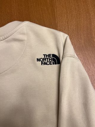 Sudadera The North Face Beige Logo Grande Talla L