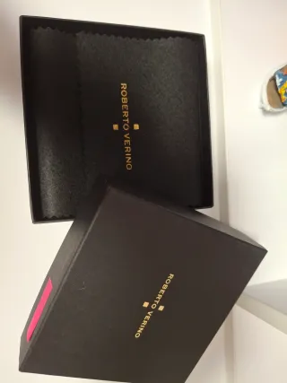 Cinturón Roberto Verino Piel Negro y Fucsia