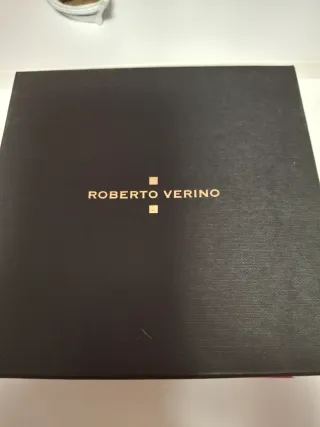 Cinturón Roberto Verino Piel Negro y Fucsia