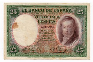 Billete 25 Pesetas de 1931